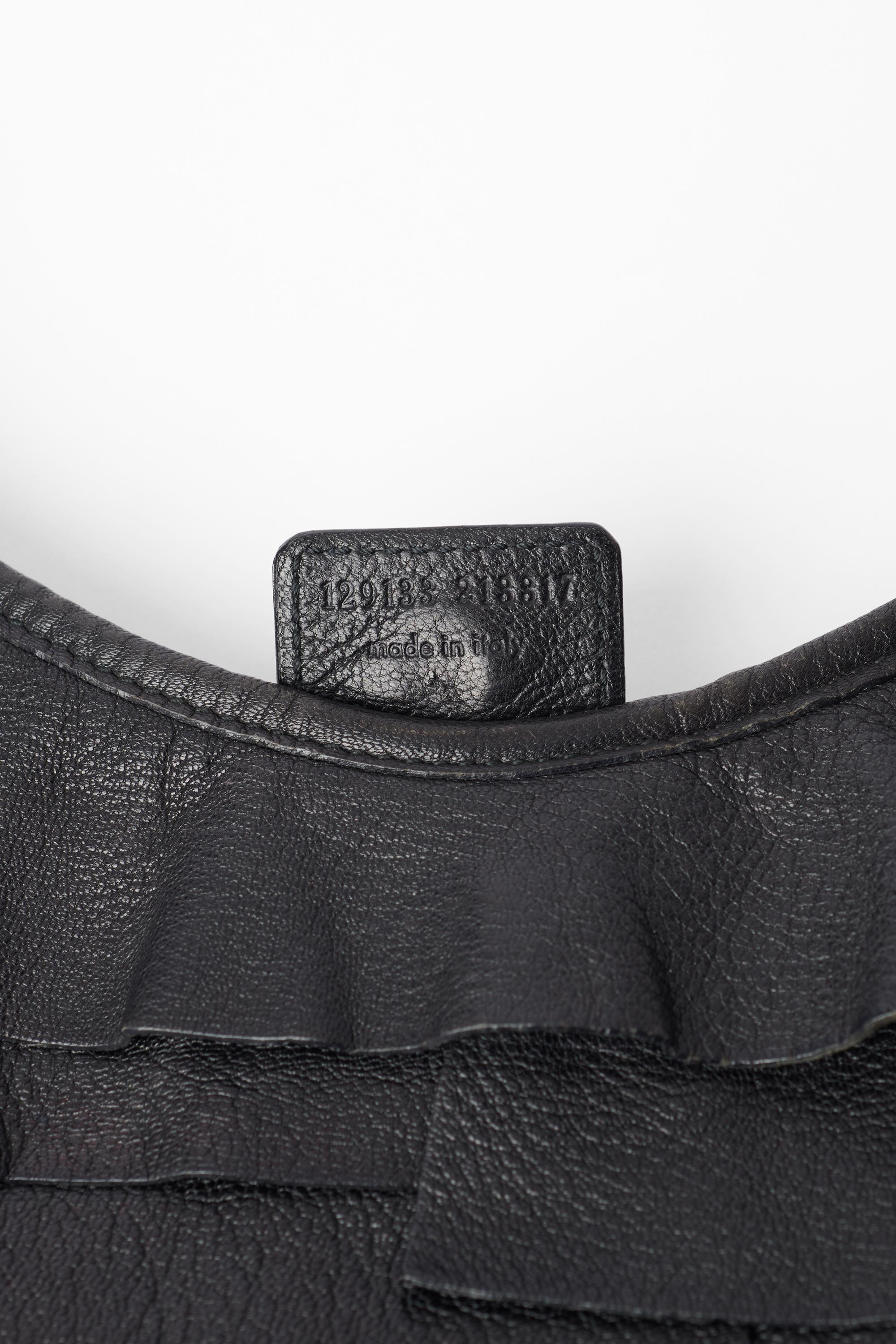 Women's or Men's Yves Saint Laurent F/W 2004 Black St Tropez Ruffled Bag