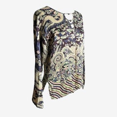 Yves Saint Laurent F/W 2004 by Tom Ford  Dragon Print Silk Blouse