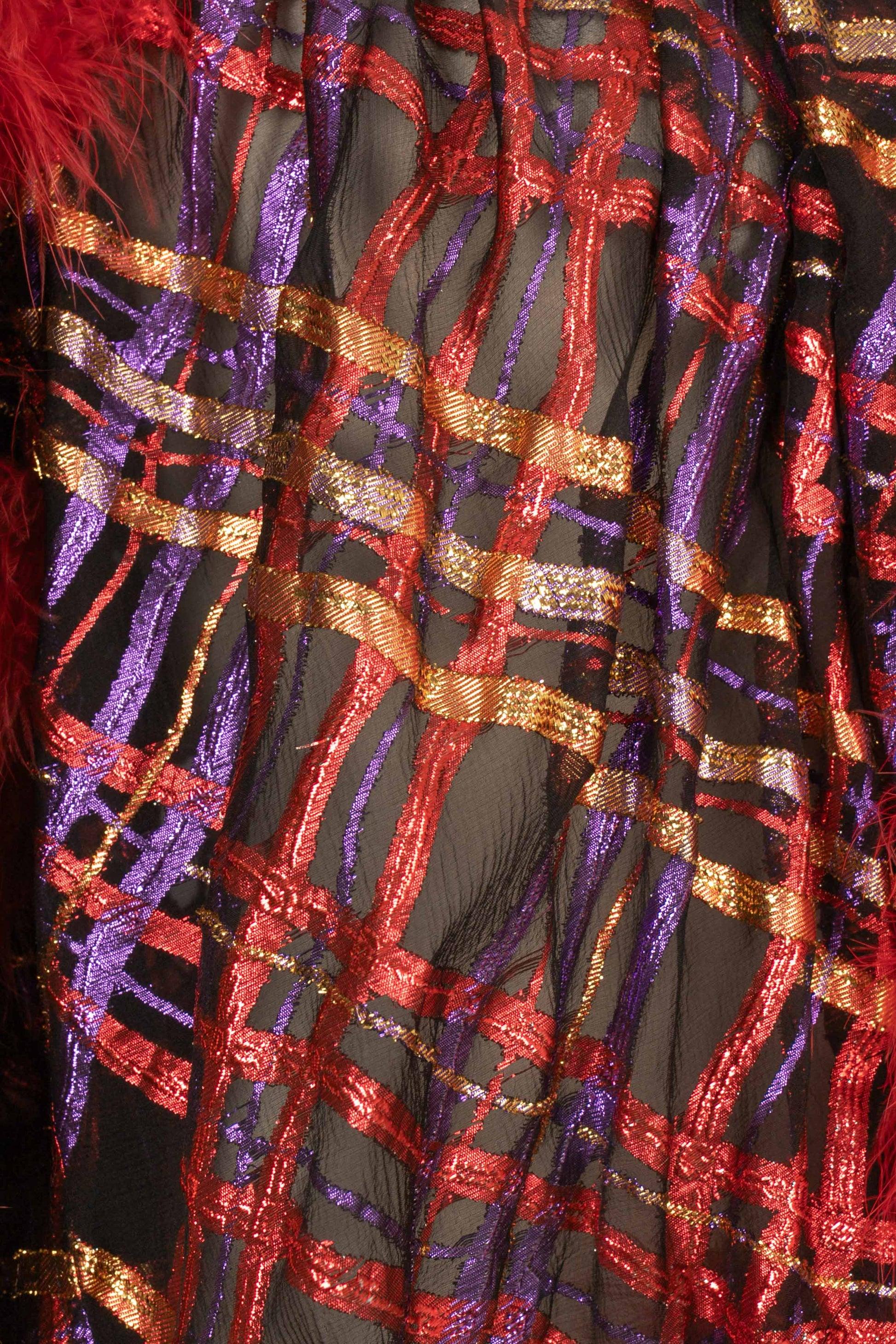 Yves Saint Laurent Feather and Muslin Jacket, 1980s For Sale 2