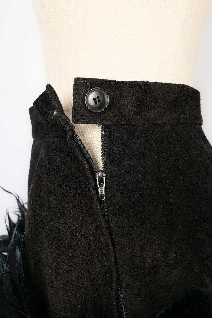 Yves Saint Laurent Feather Skirt For Sale 3