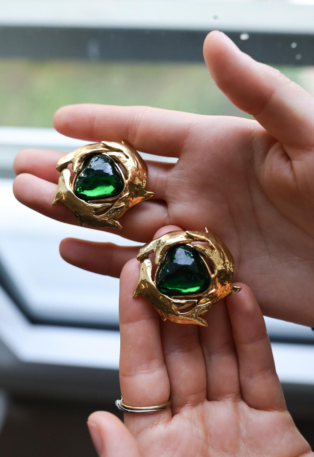 Orecchini a clip Yves Saint Laurent 