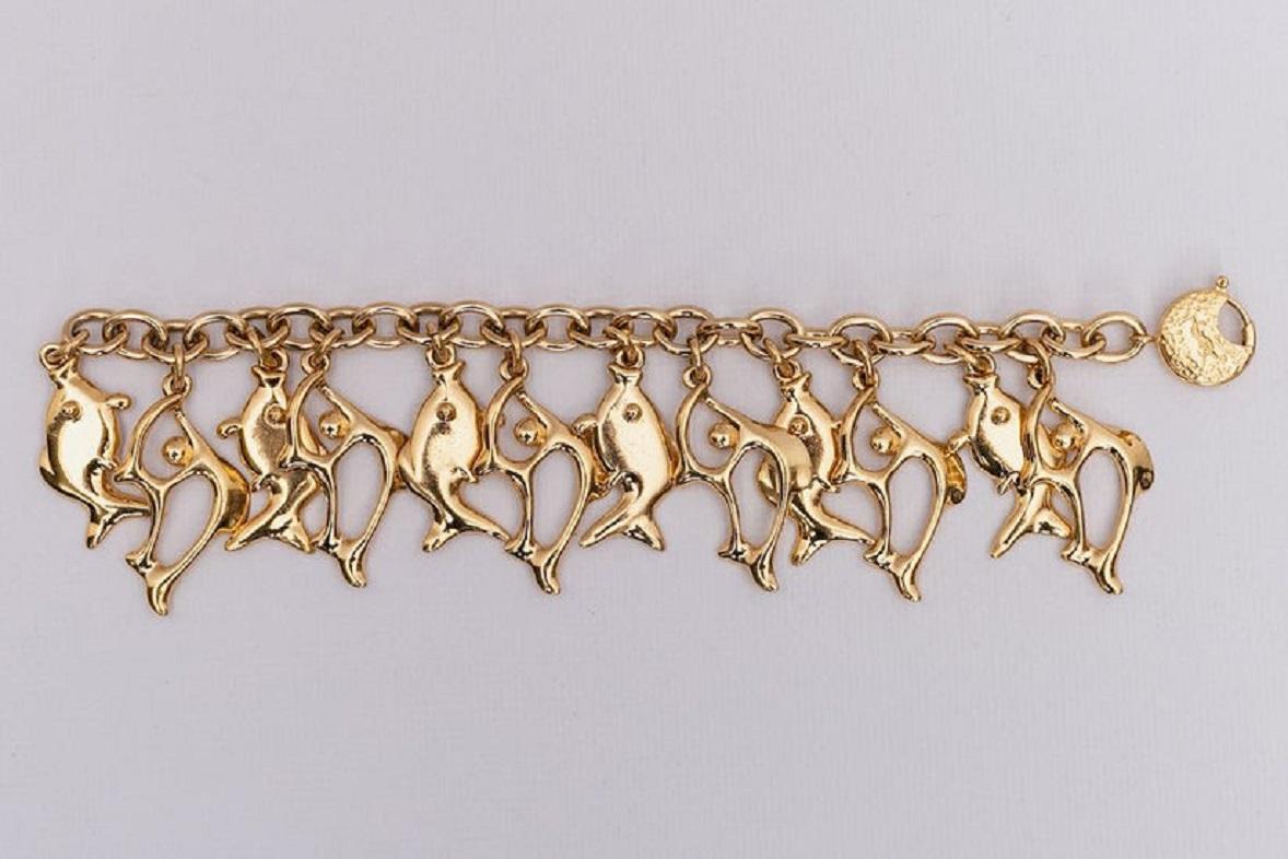 Women's Yves Saint Laurent Fish-Shaped Bracelet For Sale