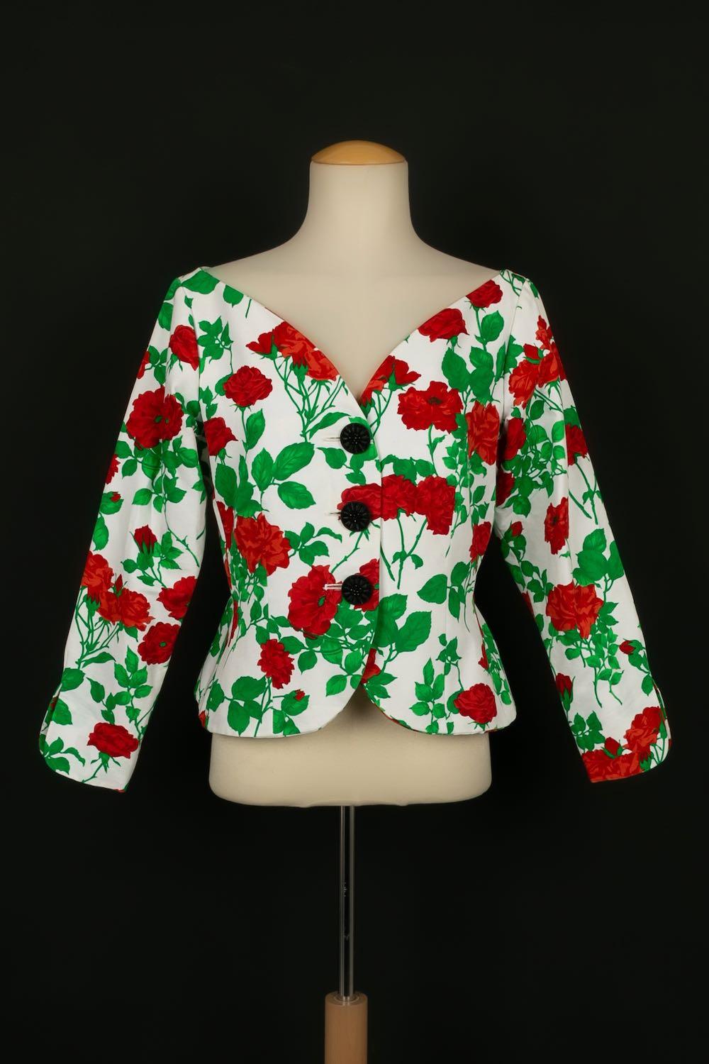 Conjunto estampado floral Yves Saint Laurent Gris en venta