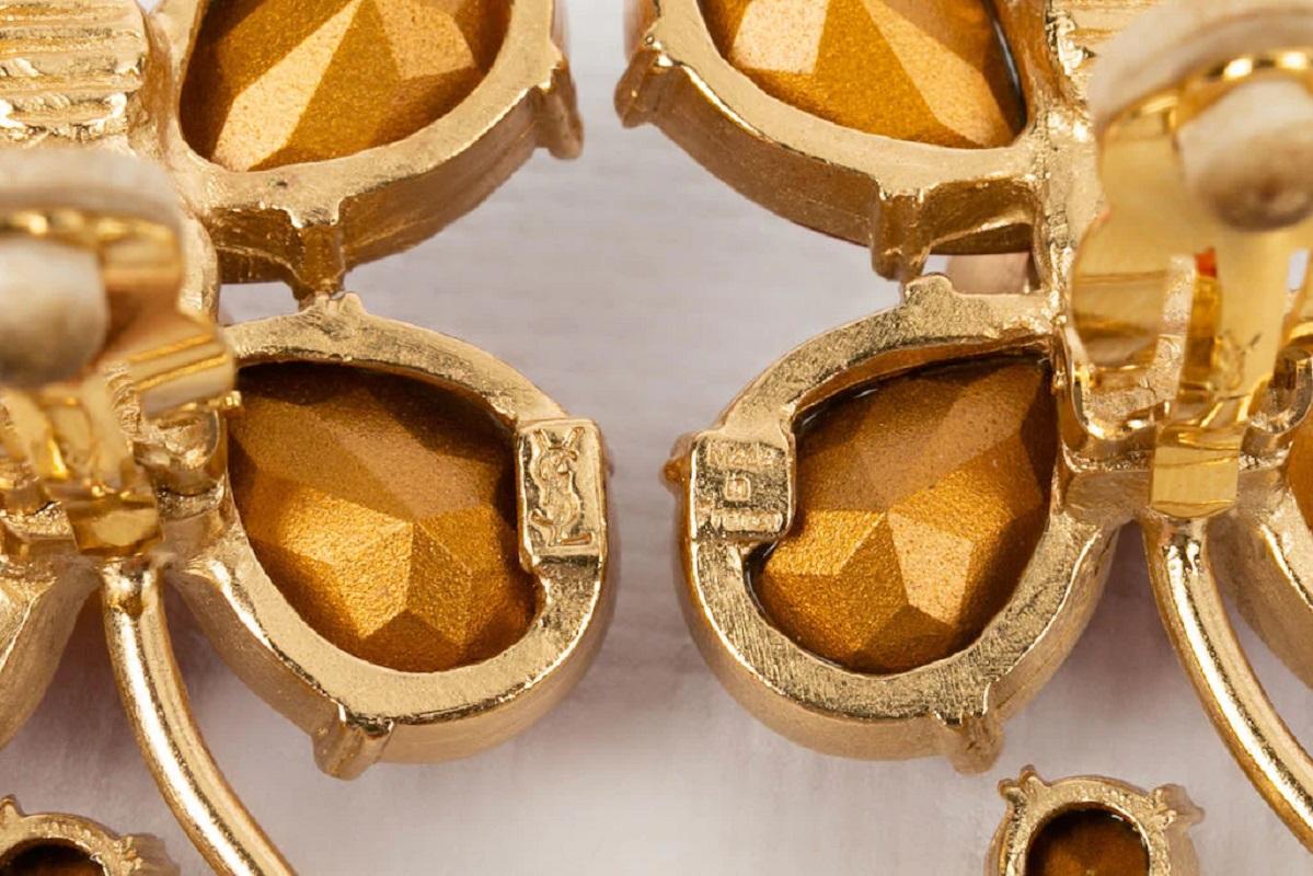 Women's Yves Saint Laurent Flower Earrings For Sale