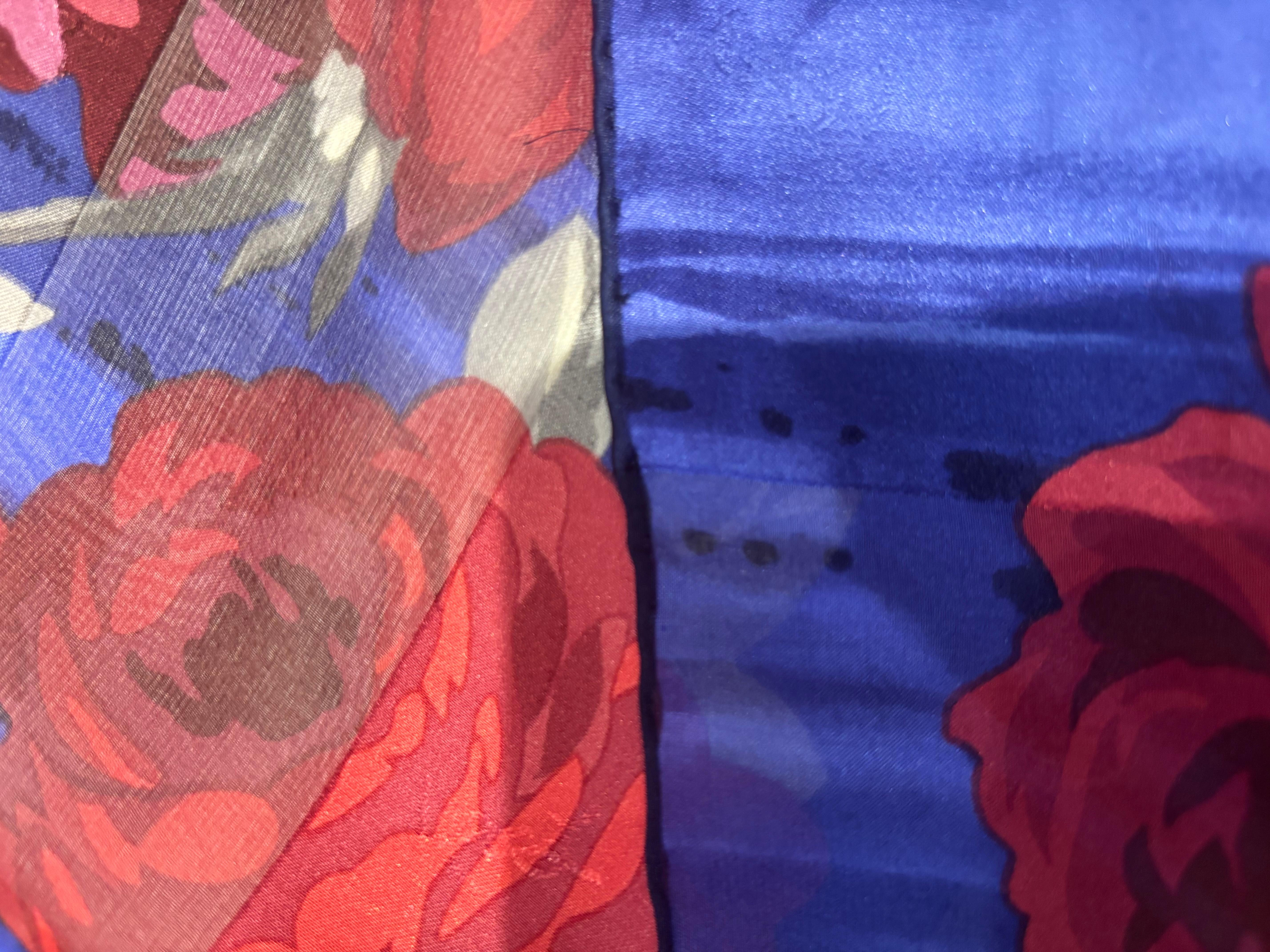Yves Saint Laurent für Matsuzakaya Mousseline Seidenschal - New Old Stock (Grau)