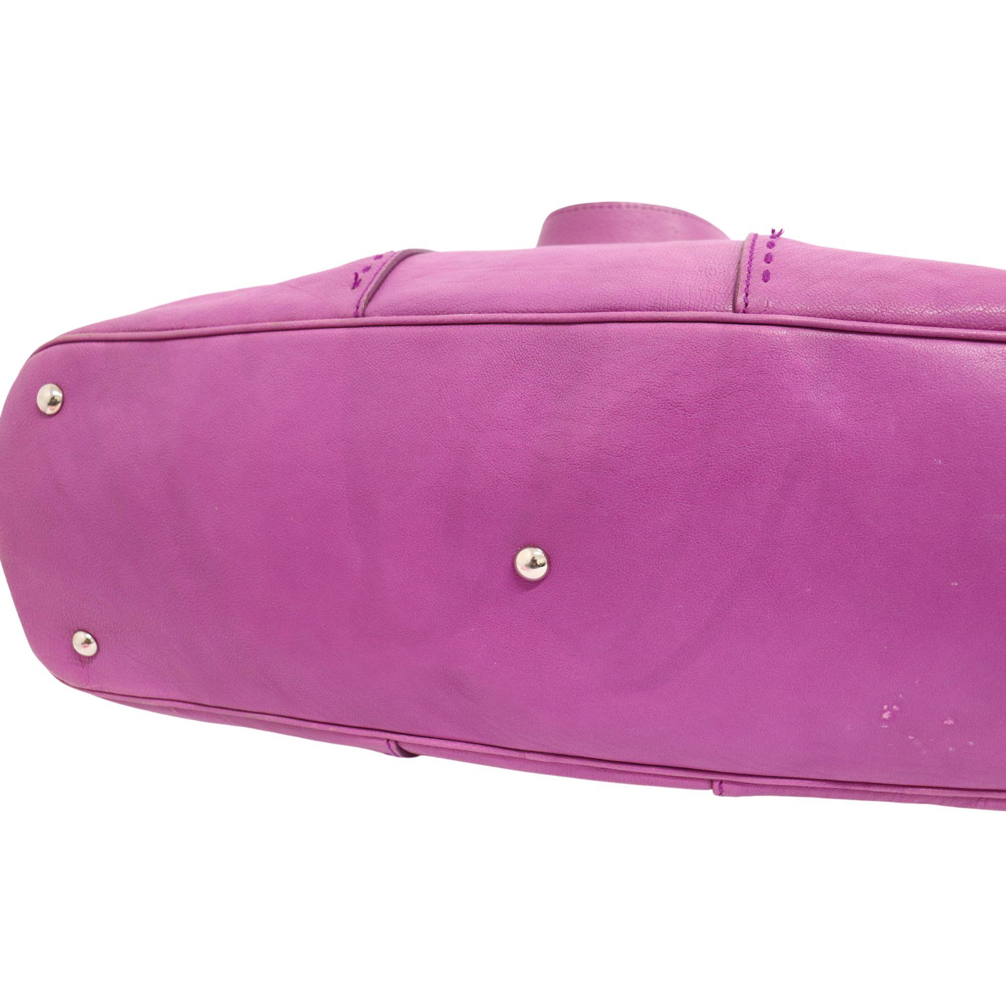 Yves Saint Laurent Purple Muse Tote Bag 3