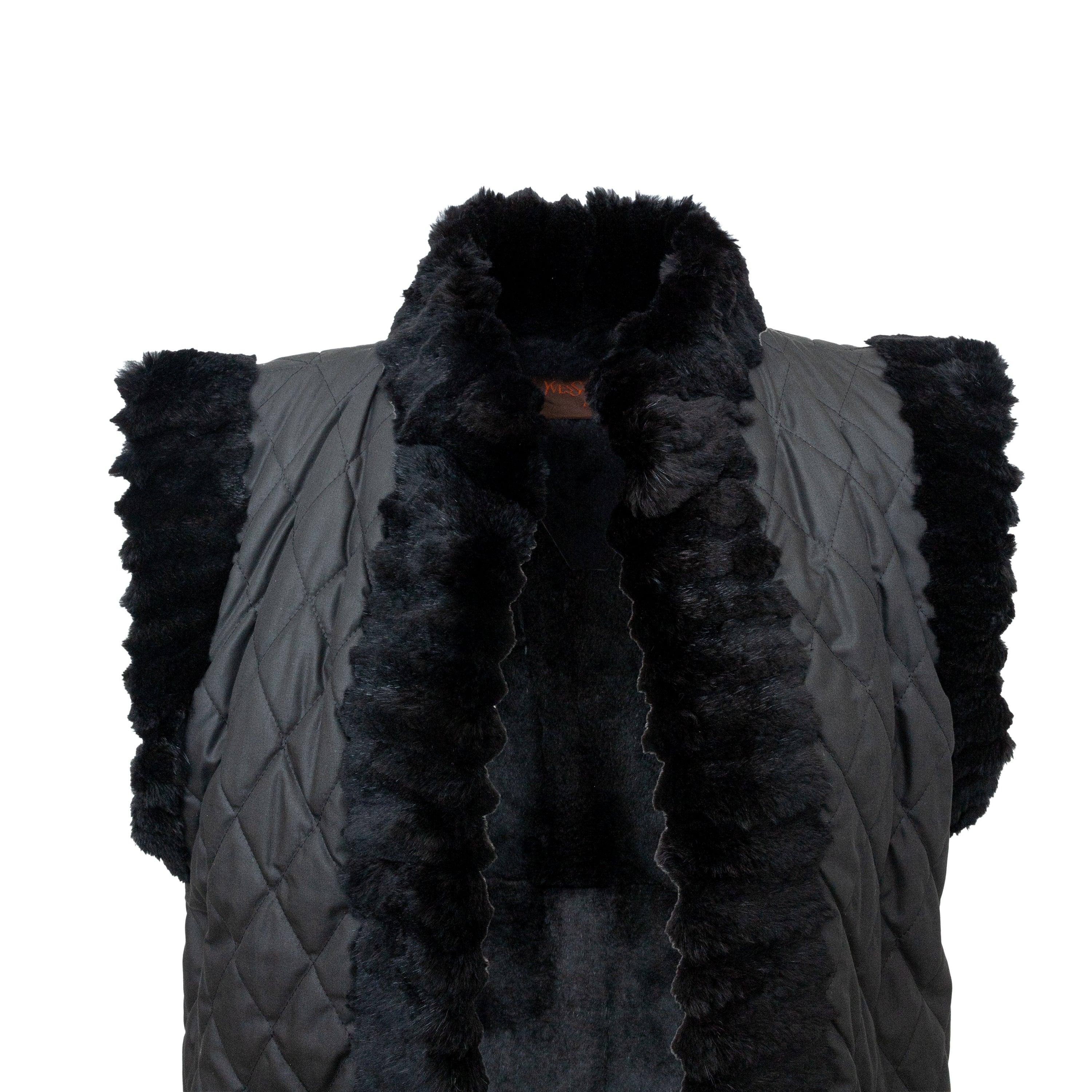 Women's Yves Saint Laurent Fourrures Fur Vest - '80s For Sale