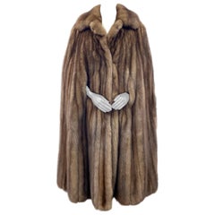 Yves Saint Laurent - Cape en zibeline russe Fourrures (taille L-XL)