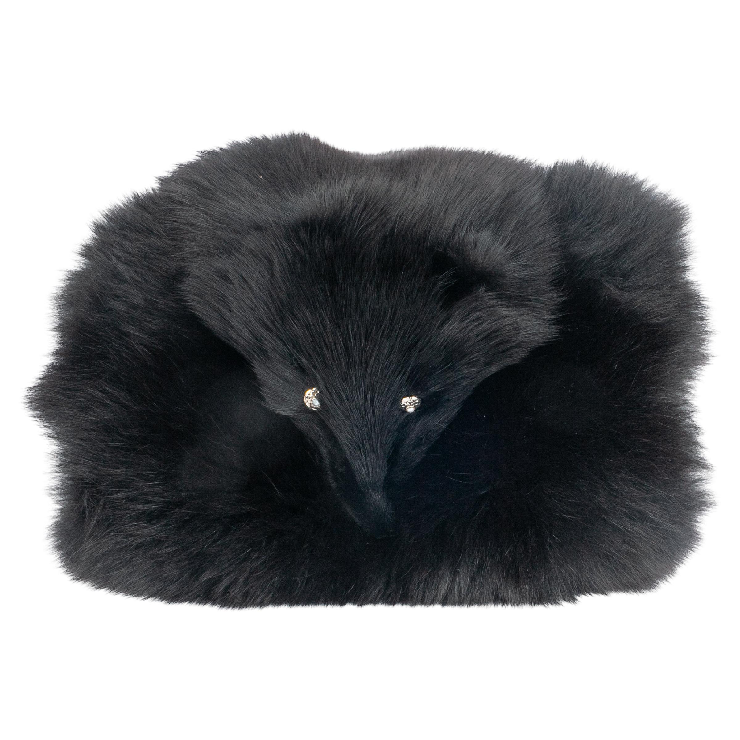 Yves Saint Laurent fox muff