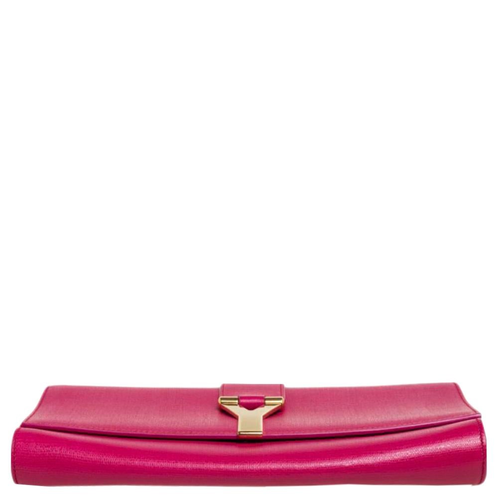 ysl pink clutch