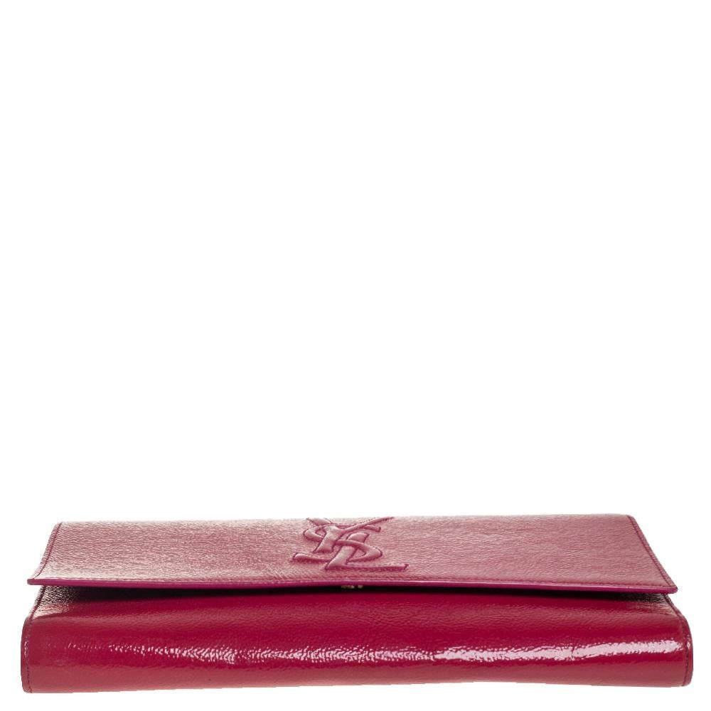 ysl fuchsia clutch