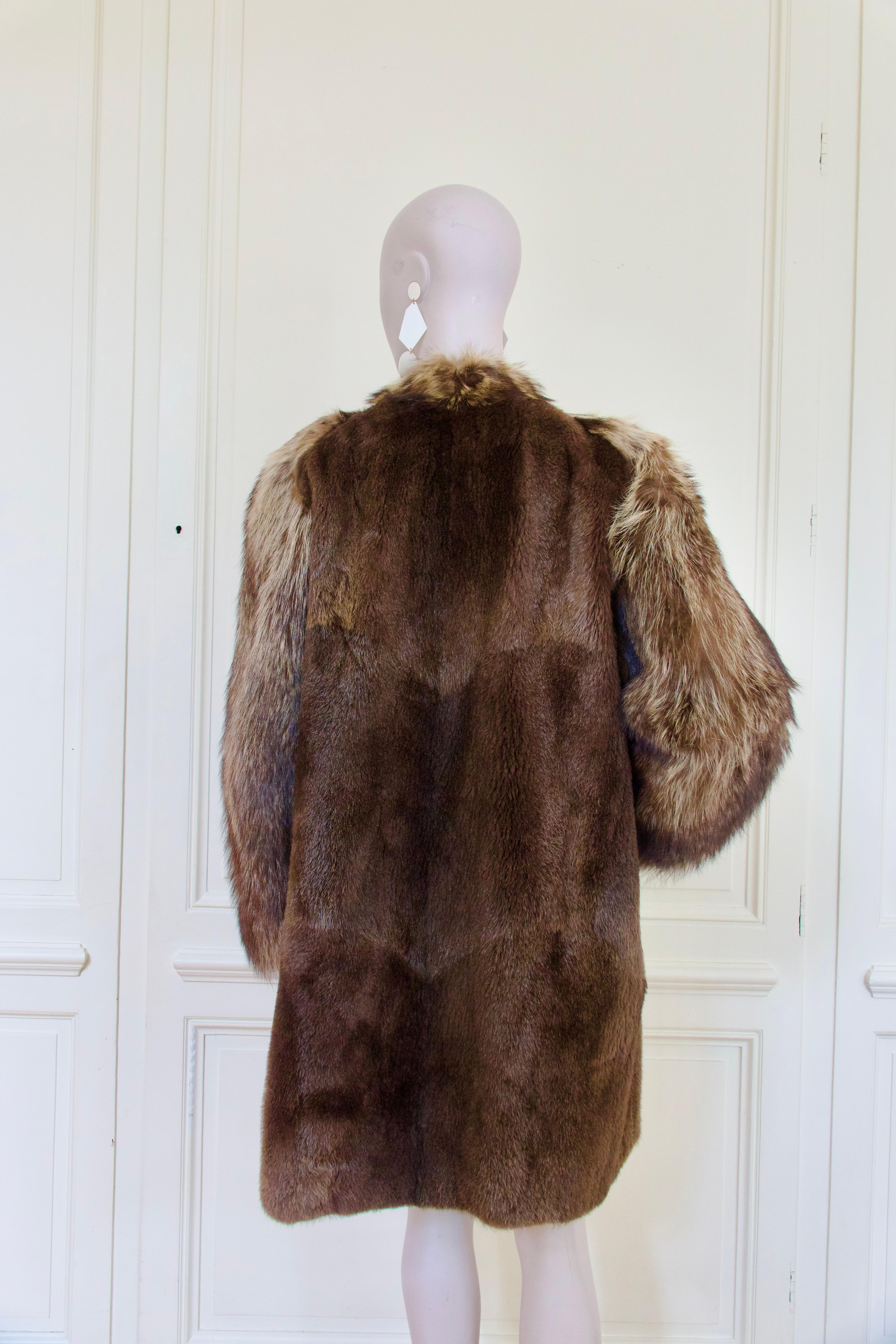 Yves Saint Laurent, Cappotto di pelliccia, Francia anni 2000 In condizioni buone in vendita a PARIS, FR