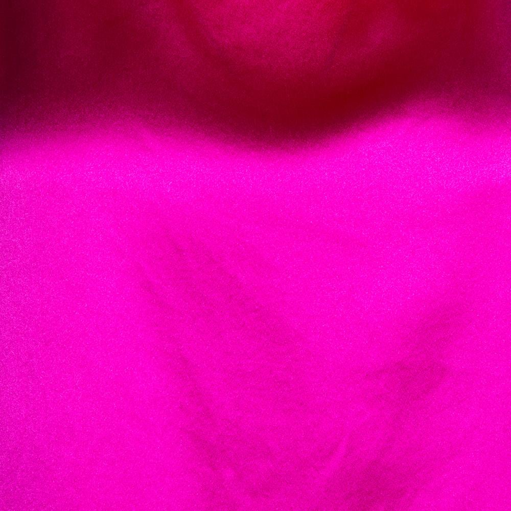 Women's Yves Saint Laurent Fuschia Pink Silk Cowl Neck Top M