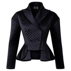 Yves Saint Laurent FW 2009 Black Silk Tuxedo Blazer Jacket Top Runway
