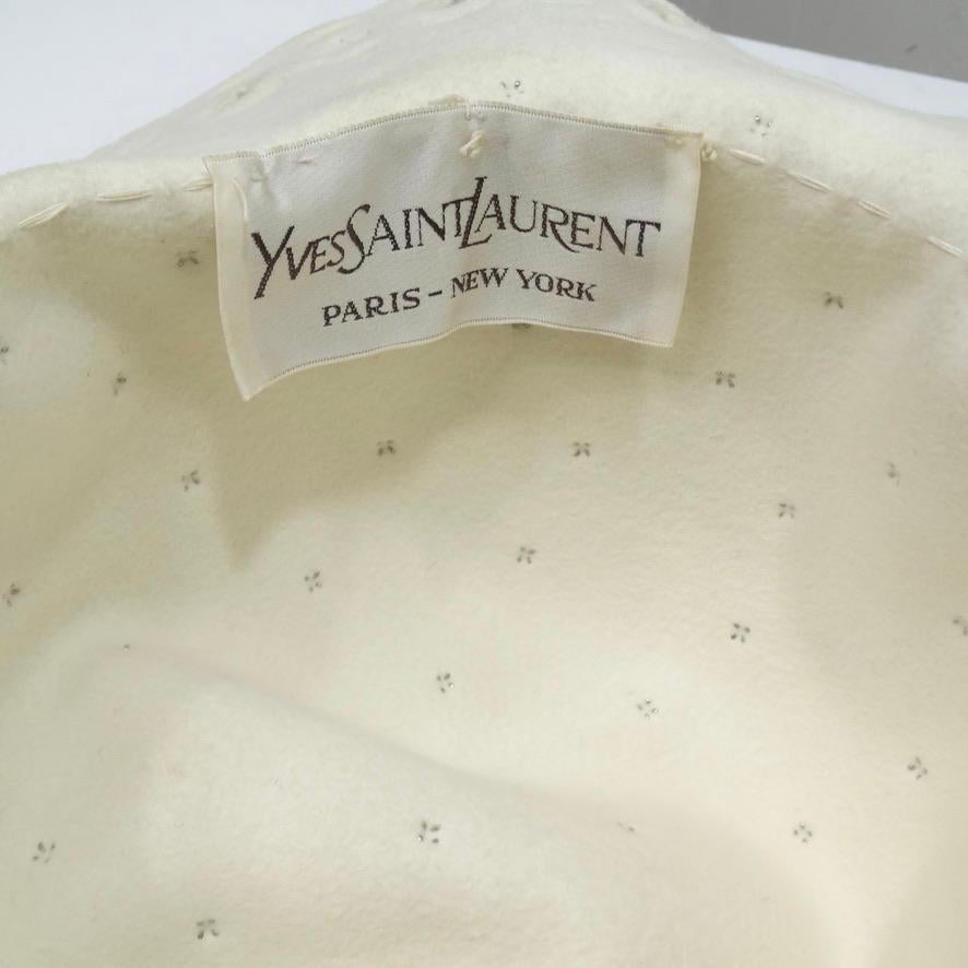 Cappello Floppy incrostato di gemme di Yves Saint Laurent, circa anni '70 in vendita 4