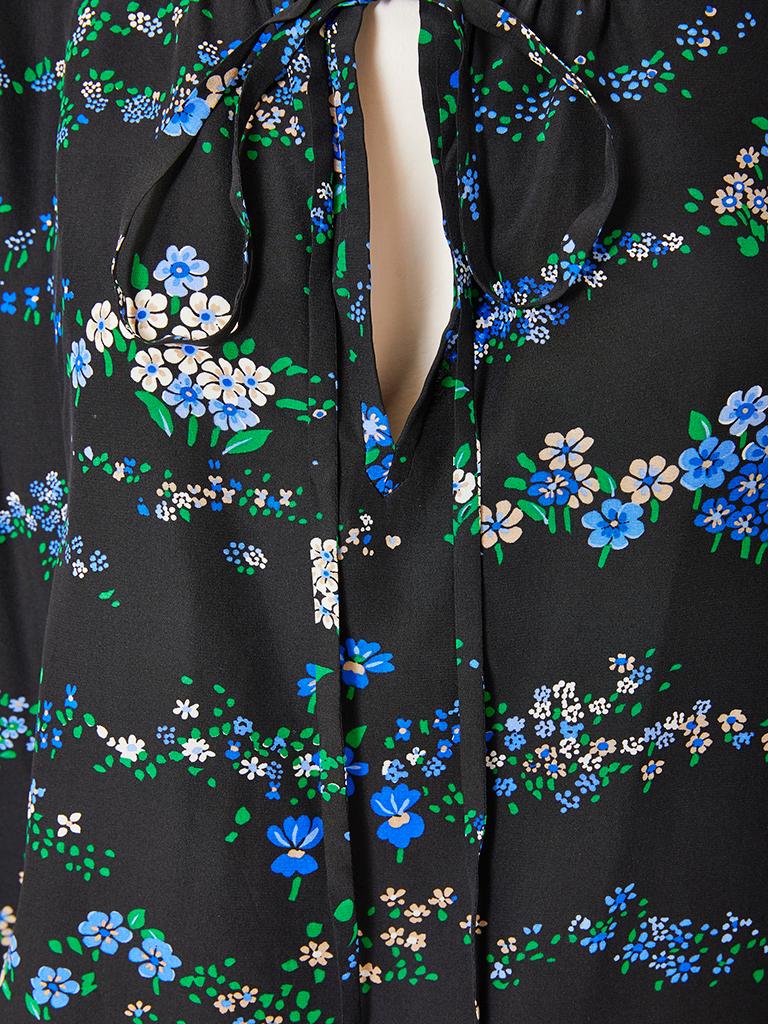 Yves Saint Laurent Give Gauche Floral Pattern Silk Ensemble 1