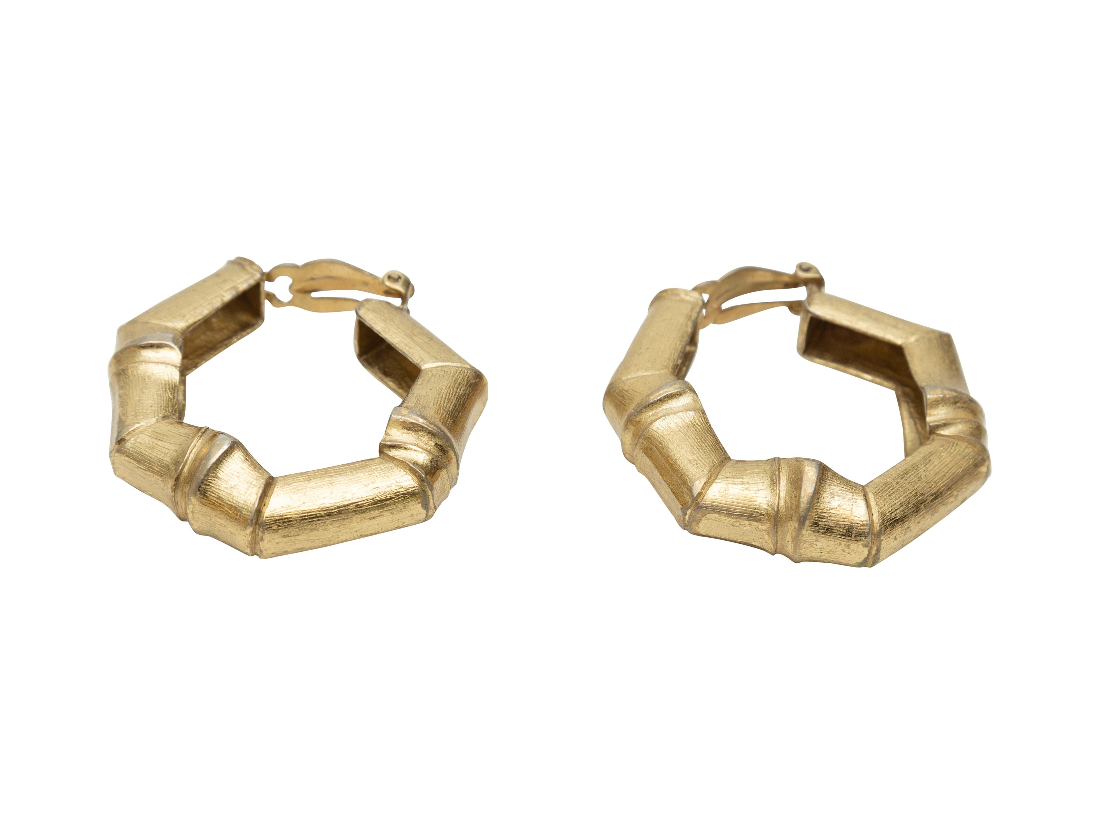 ysl gold hoop earrings