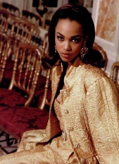 Yves Saint Laurent Gold Brocade Fabric Set, 1991/92