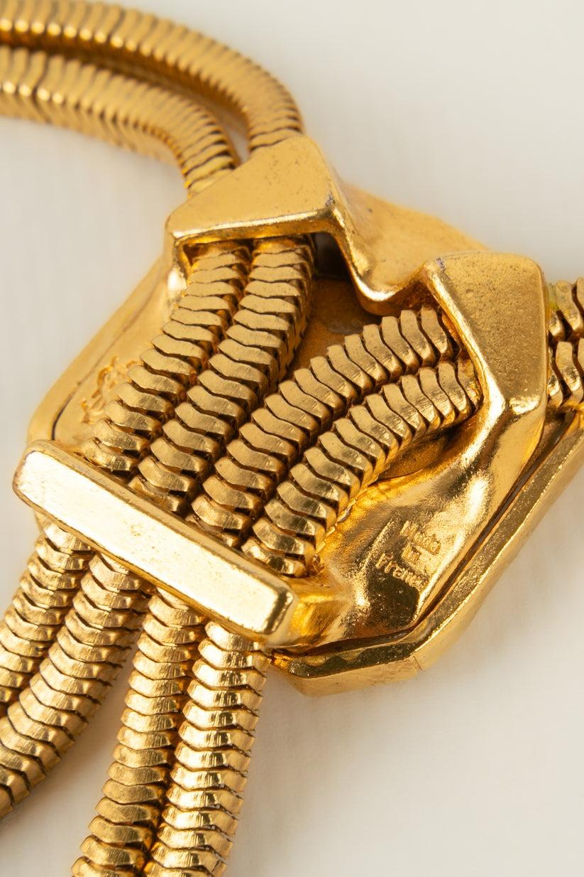 Yves Saint Laurent, collier plaqué or, années 1980 Pour femmes en vente