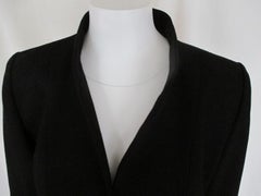 Yves Saint Laurent Gold Sun Buttons Black Jacket