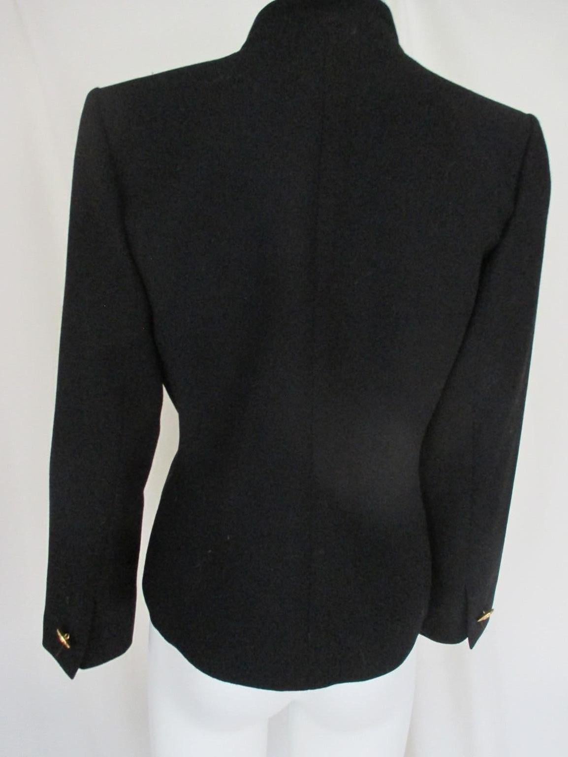 jacket with gold buttons