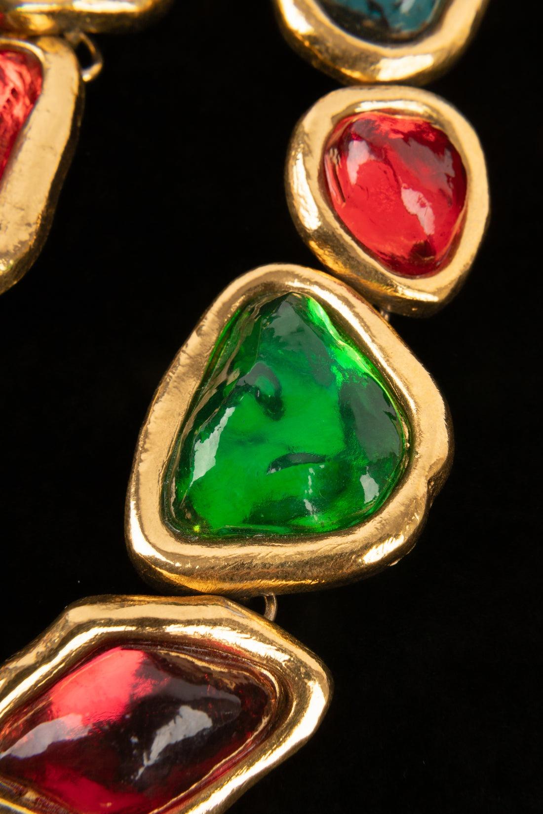 Collana articolata in metallo dorato Yves Saint Laurent in vendita 2