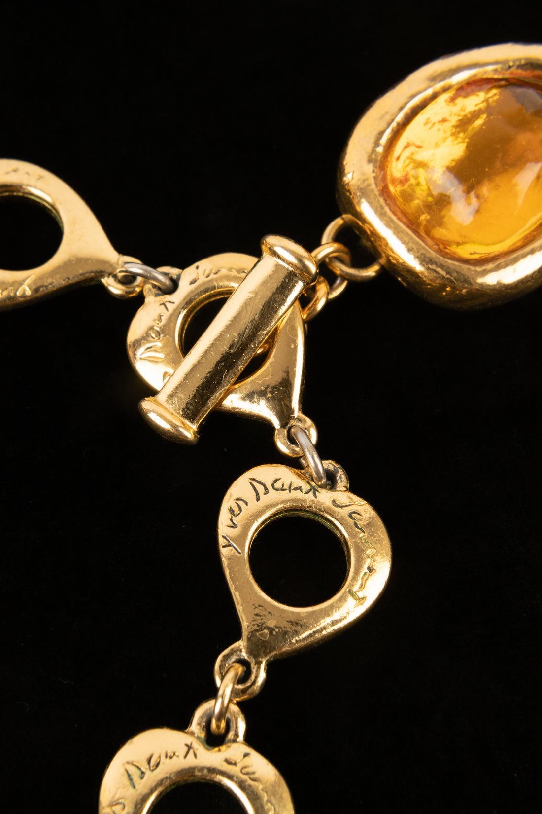 Collana articolata in metallo dorato Yves Saint Laurent in vendita 6