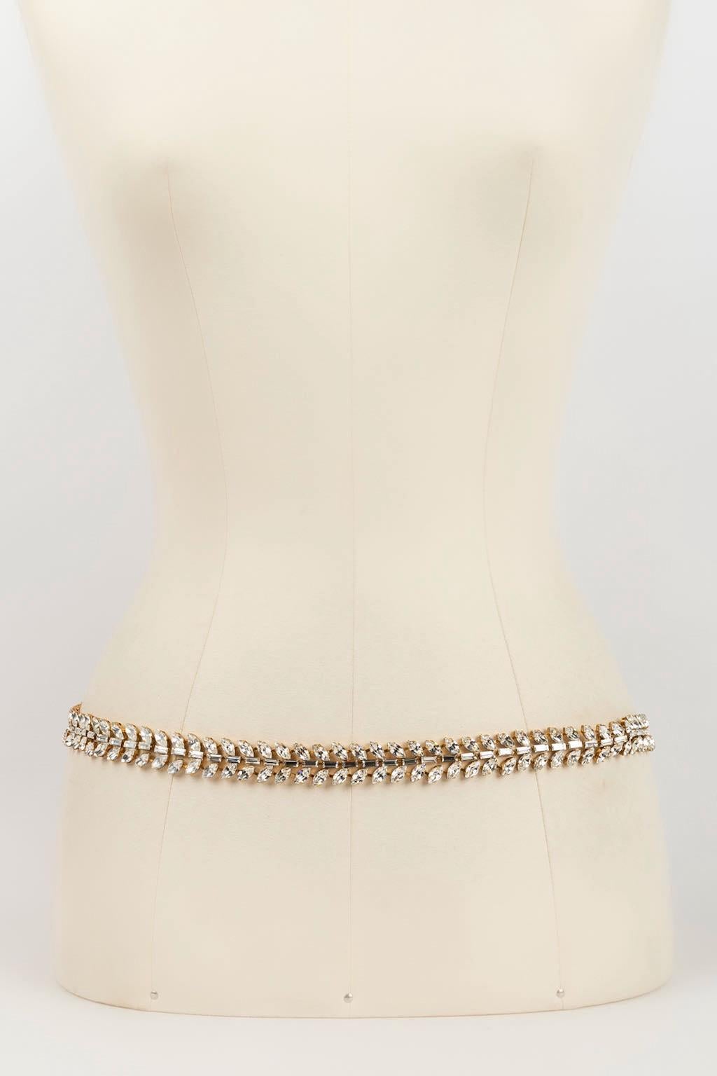 Yves Saint Laurent Goldene Metall-Halskette Damen im Angebot