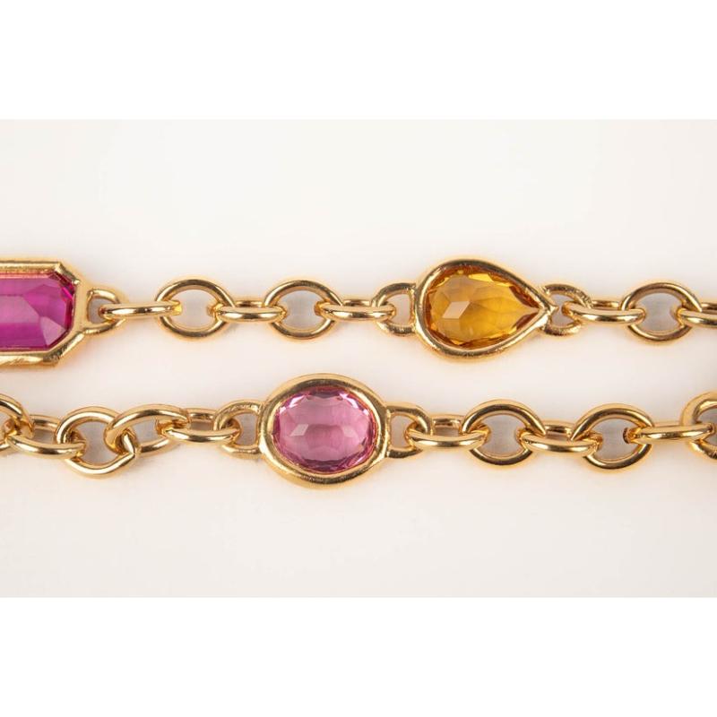 Collana in metallo dorato Yves Saint Laurent in vendita 1