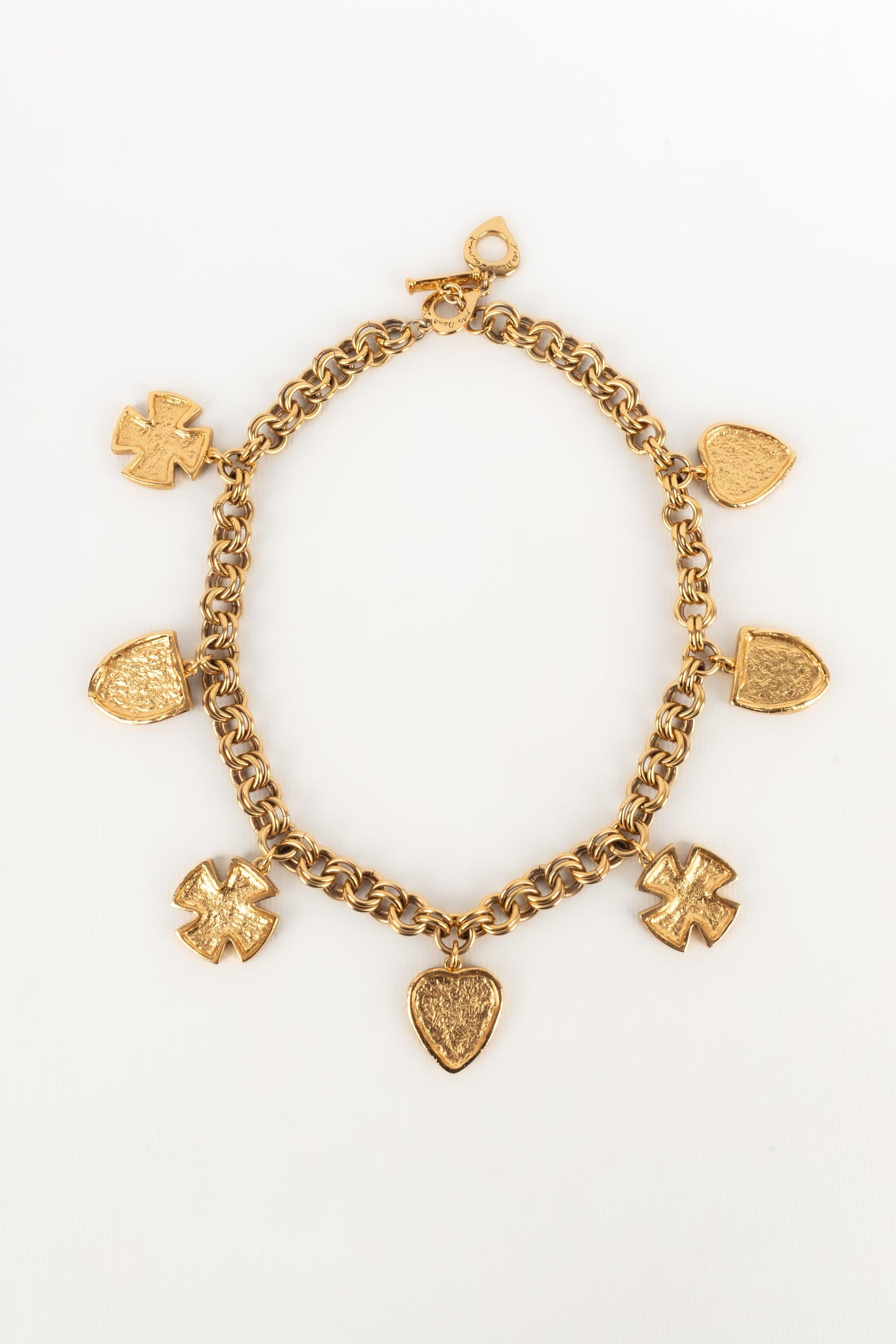 Collana in metallo dorato Yves Saint Laurent in vendita 1