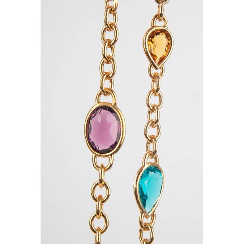 Collana in metallo dorato Yves Saint Laurent in vendita 2