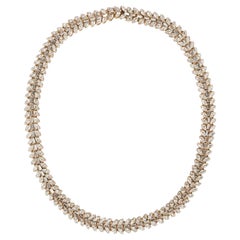 Yves Saint Laurent Golden Metal Necklace Vintage Yves Saint Laurent Golden Metal Necklace