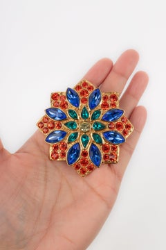Yves Saint Laurent Golden Metal Pendant Brooch