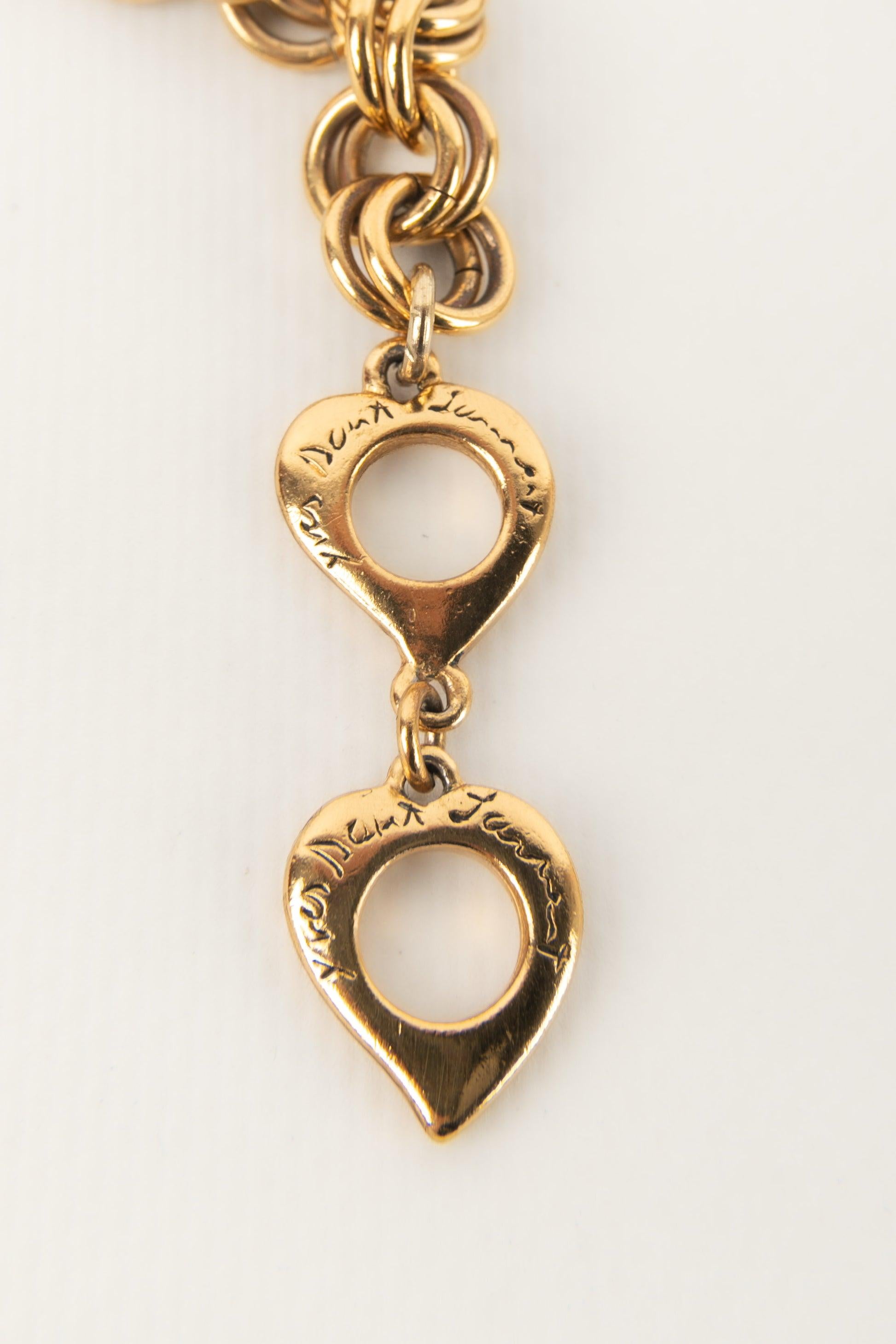 Yves Saint Laurent Golden Metal Set of Jewelry For Sale 4