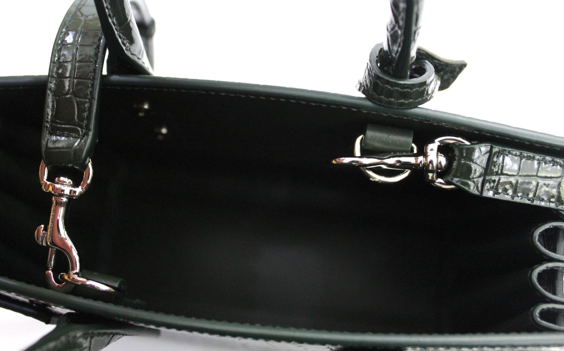 Yves Saint Laurent Green Leather Sac De Jour Mini Bag 1