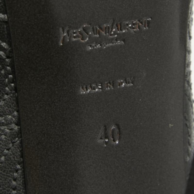 Escarpins Yves Saint Laurent Tribtoo en cuir vert, taille 40 en vente 3