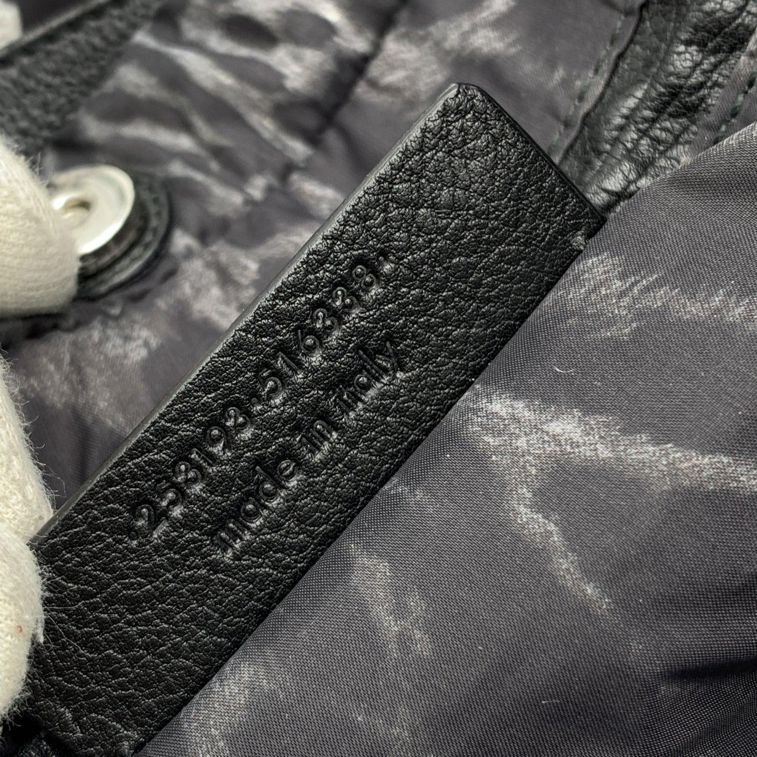 Yves Saint Laurent Grey Animalier Leopard Nylon Large Tote Bag 3
