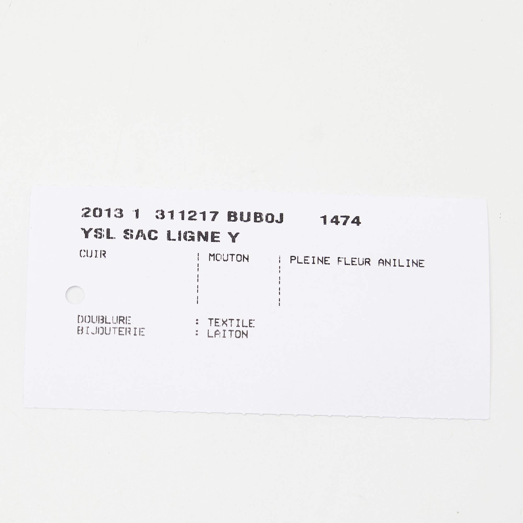 Yves Saint Laurent grand sac cabas Chyc en cuir gris 1