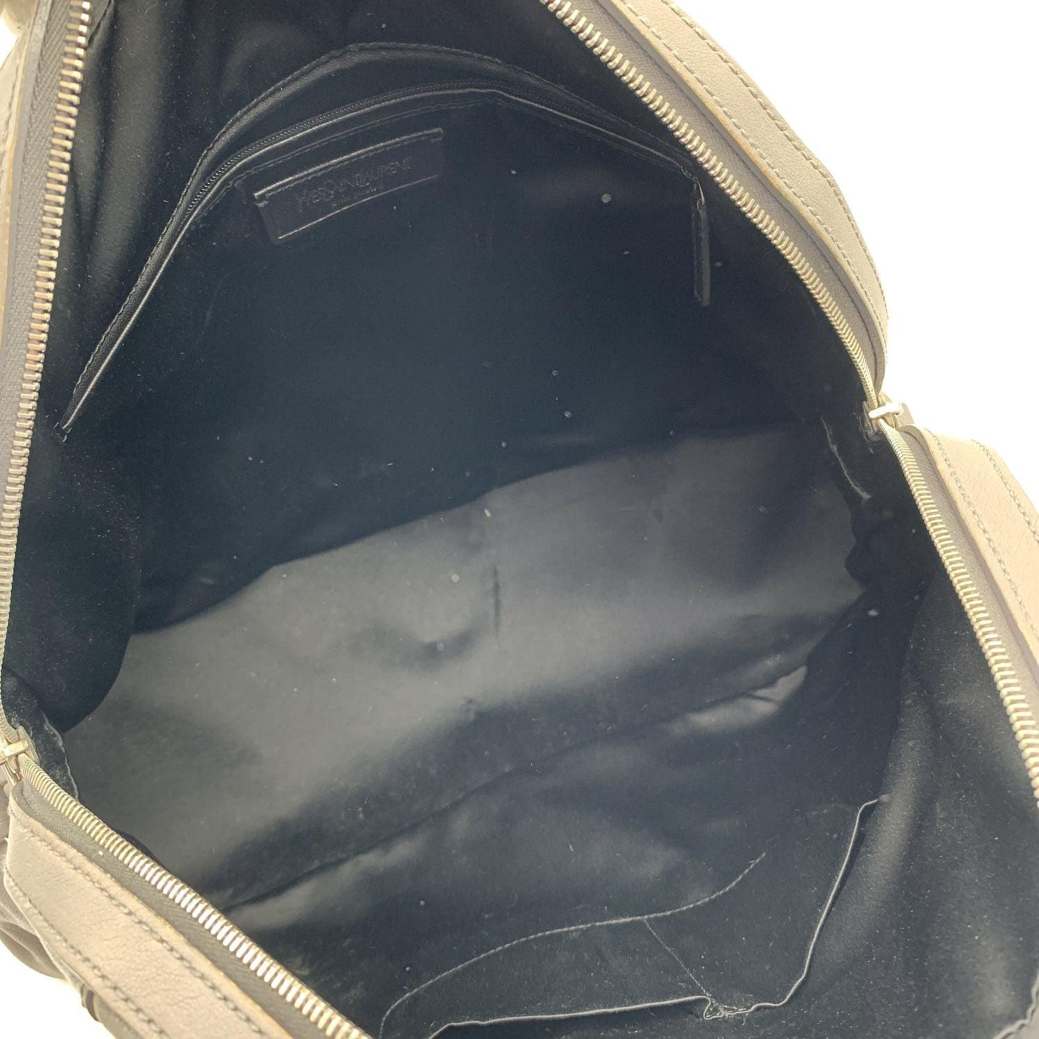 Yves Saint Laurent Grey Leather Large Muse Tote Shoulder Bag 2