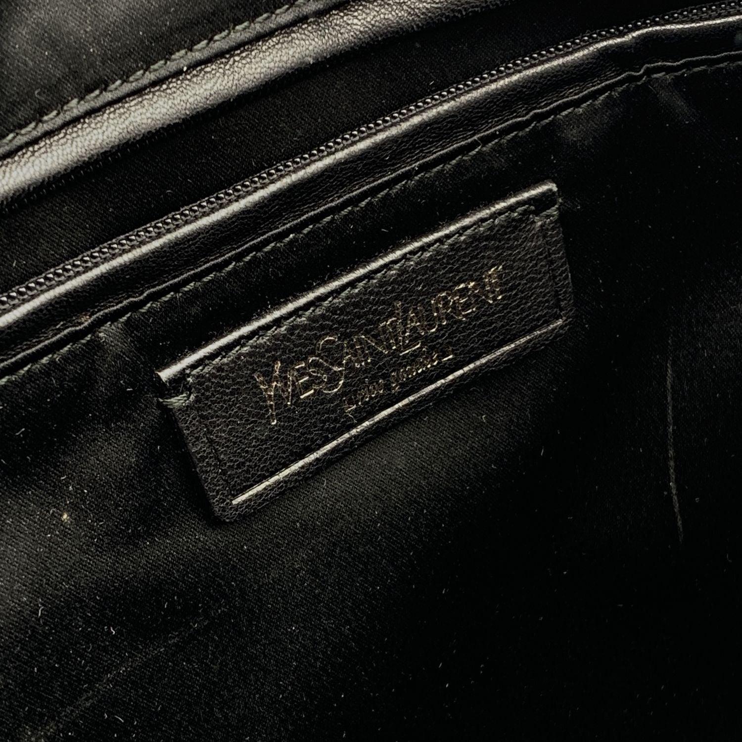 Yves Saint Laurent Grey Leather Large Muse Tote Shoulder Bag 3