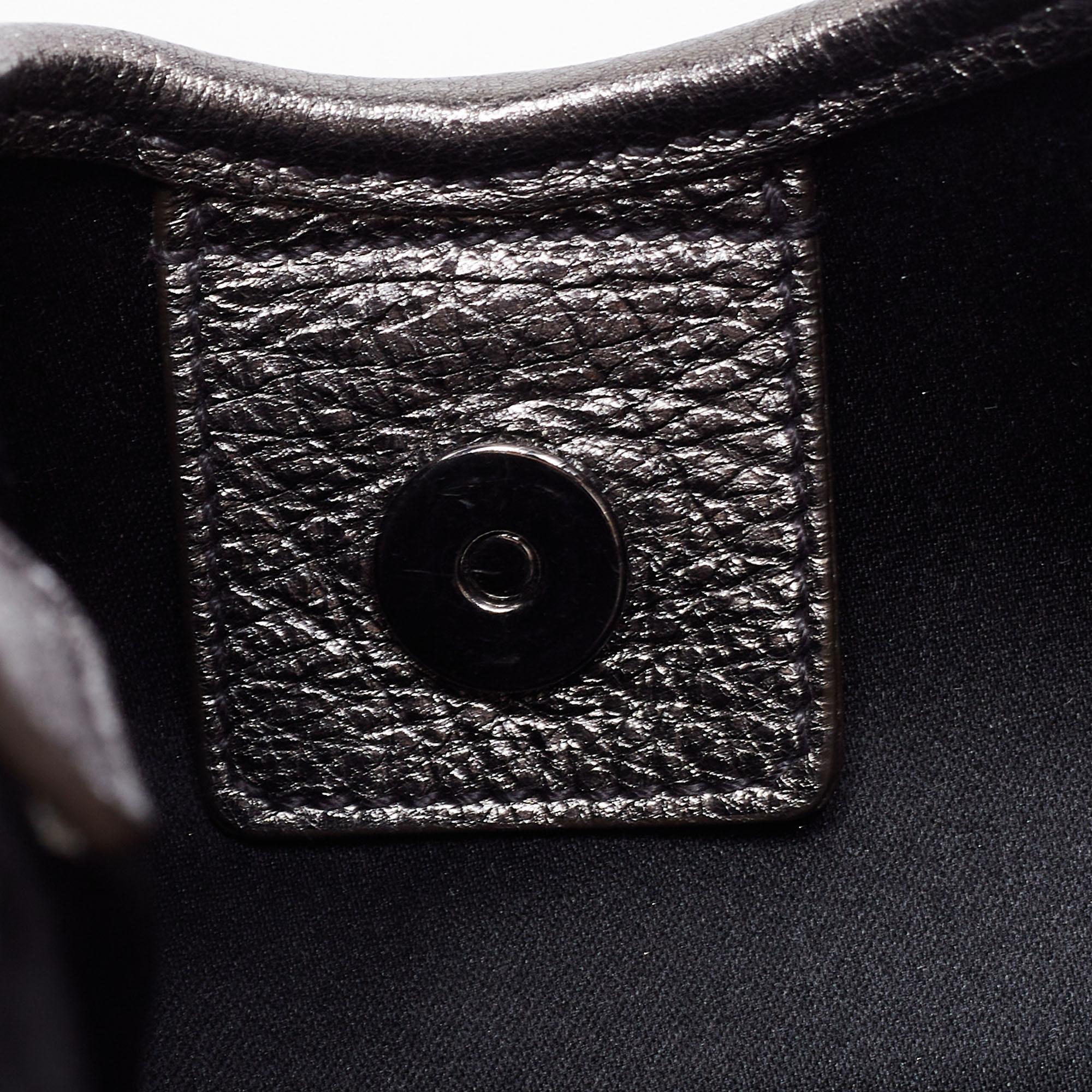 Yves Saint Laurent Grey Leather Mombasa Hobo 7