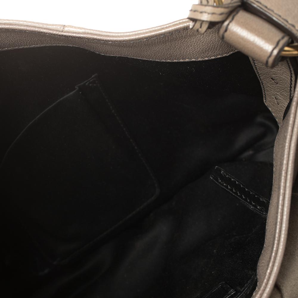 Yves Saint Laurent Grey Leather Sac Bow Hobo 6