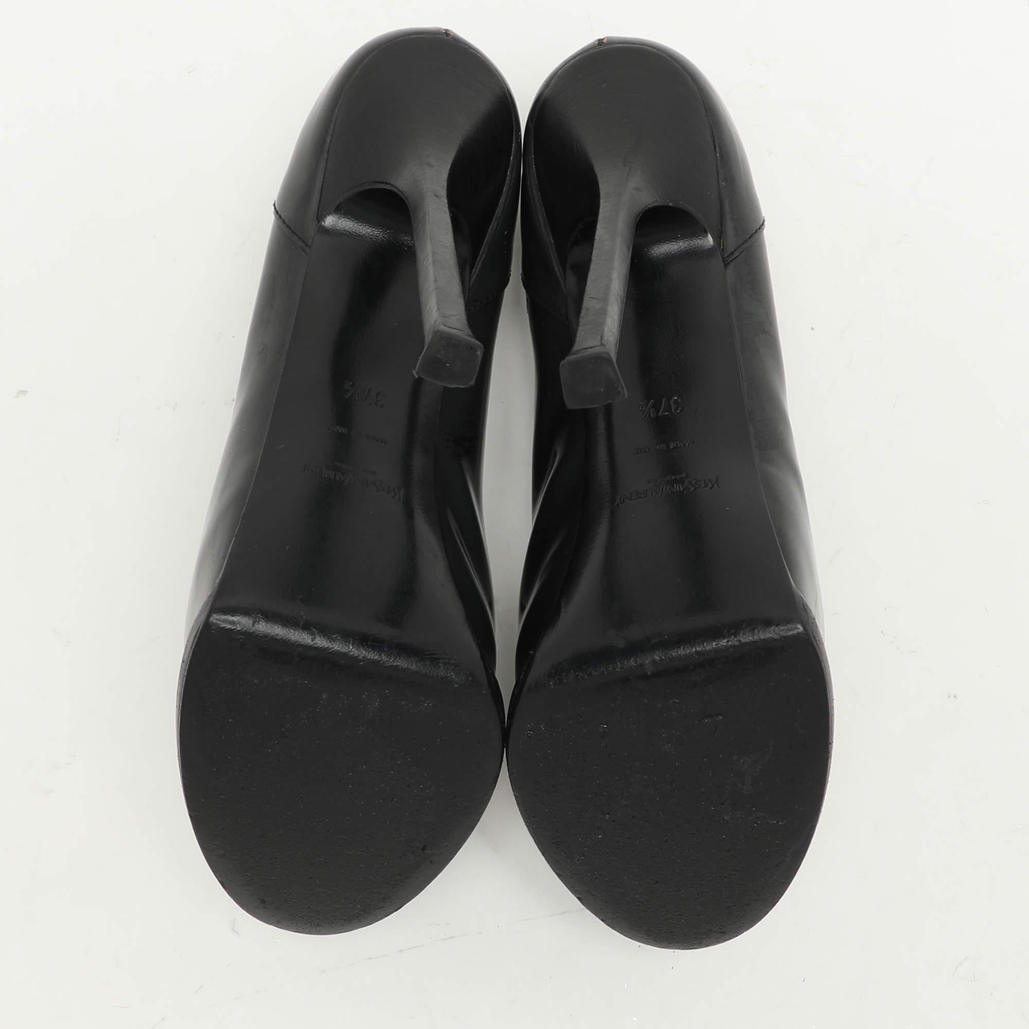 Yves Saint Laurent, pelle grigia, Tribtoo Platform Loafer Pumps, misura 37,5 in vendita 1