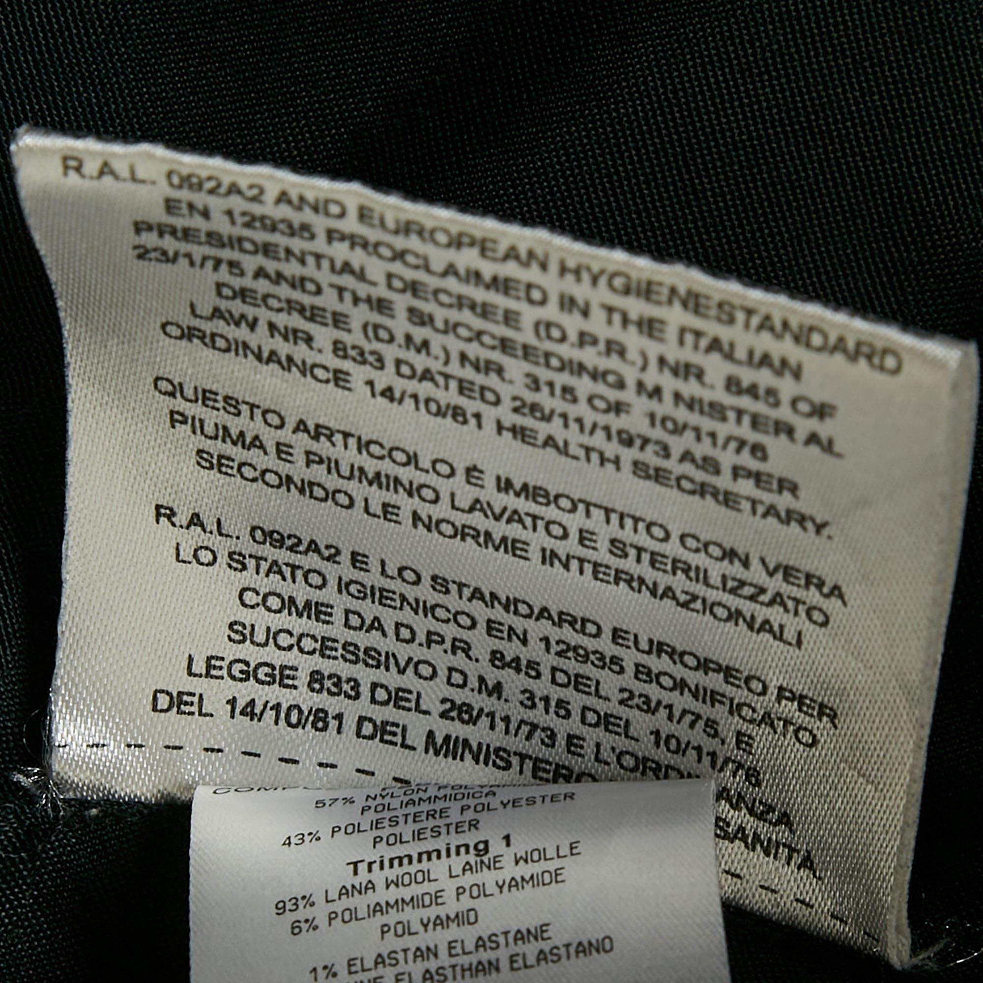 Yves Saint Laurent Graue Synthetische Puffer-Daunenjacke XXL im Angebot 3