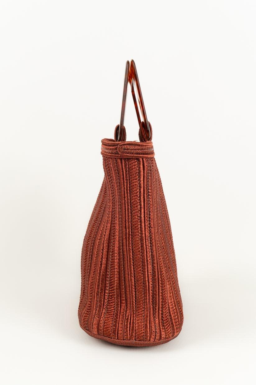 Yves Saint Laurent Handbag with Bakelite Handle For Sale 1