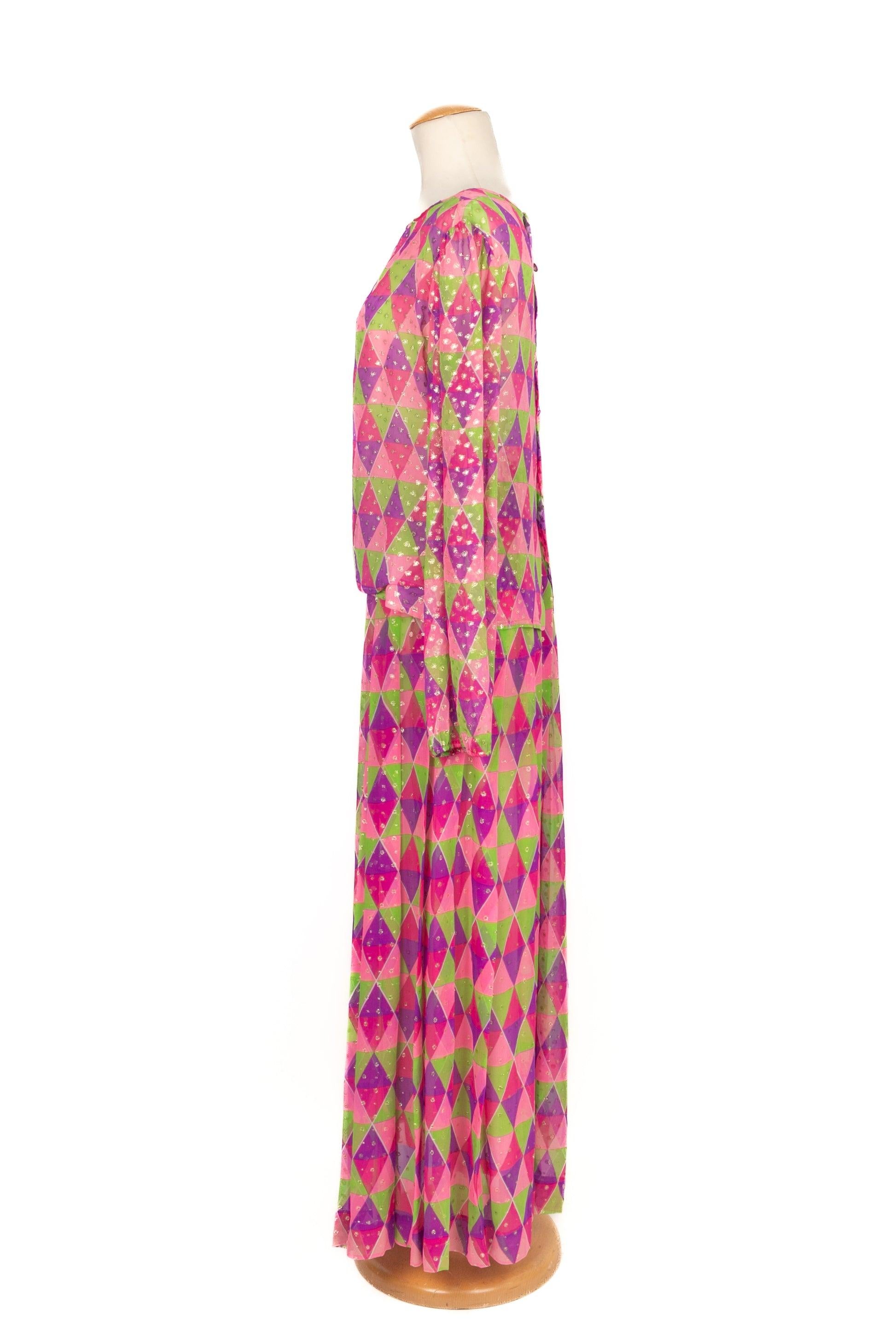 Yves Saint Laurent Set Arlecchino, 1972 In condizioni ottime in vendita a SAINT-OUEN-SUR-SEINE, FR