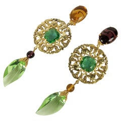Yves Saint Laurent Haute Couture Asymmetrische Ohrringe, Maison Goossens