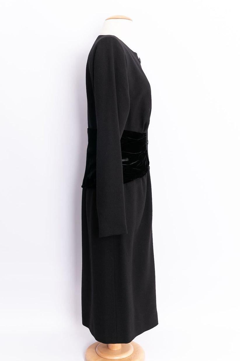 Yves Saint Laurent Haute Couture Black Dress  For Sale 1