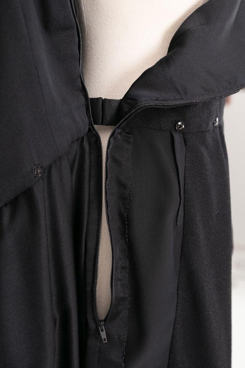 Yves saint Laurent Haute Couture Black Dress For Sale 3