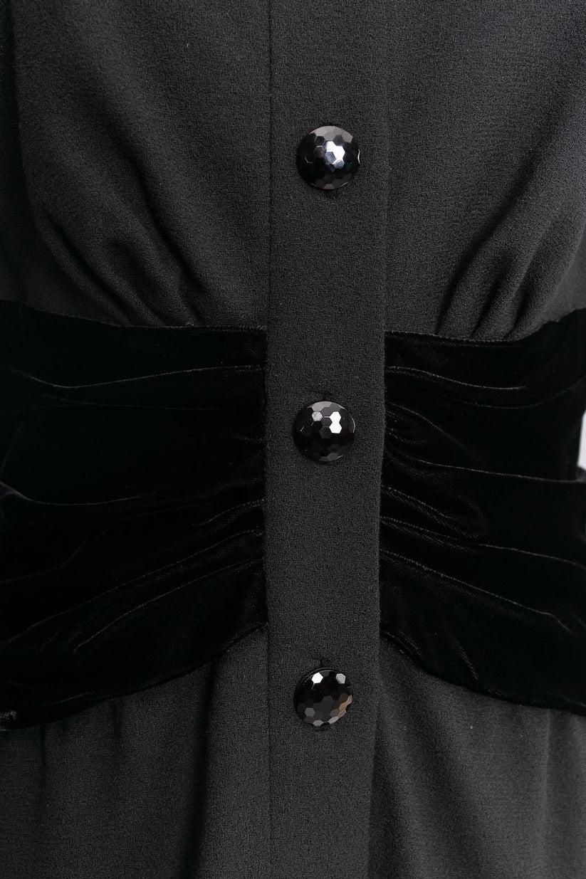 Yves Saint Laurent Haute Couture Black Dress  For Sale 4